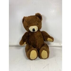Vintage Rare Brown Fully Jointed Bear Kuddle Toy